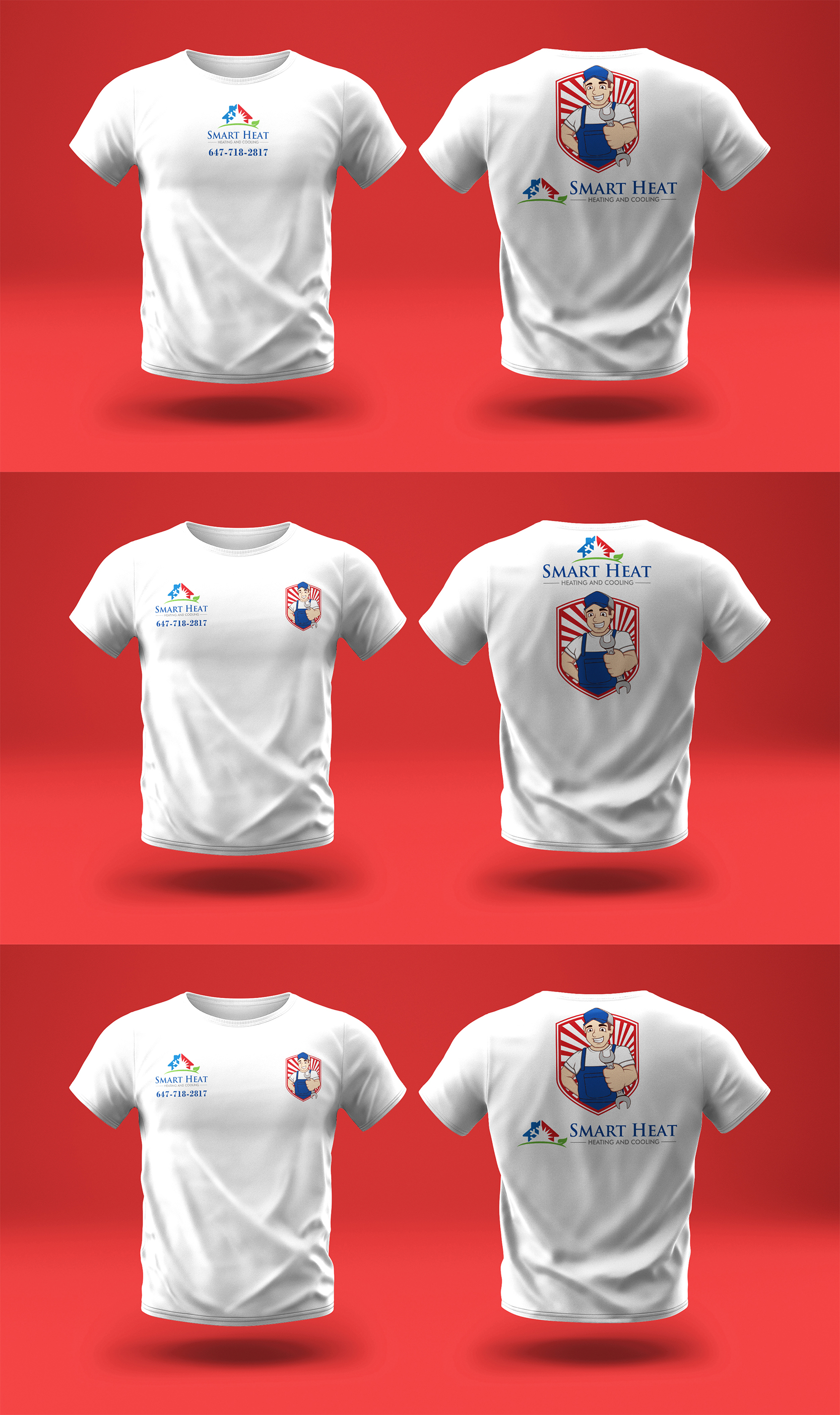 T-shirt Design by Hassan_S for Smart Heat | Design #26702959