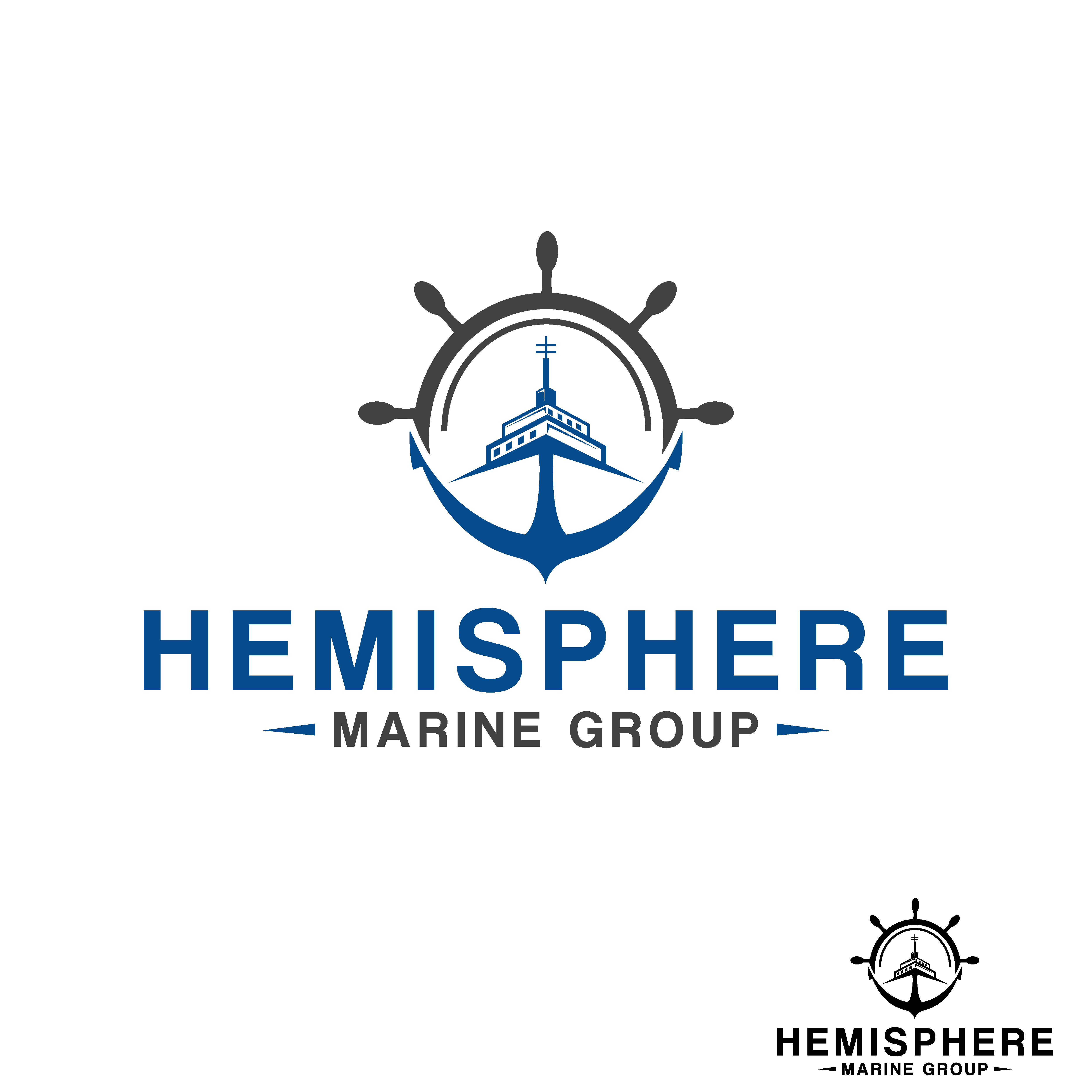 Logo Design by fly  design for Hemisphere Marine | Design #26705020