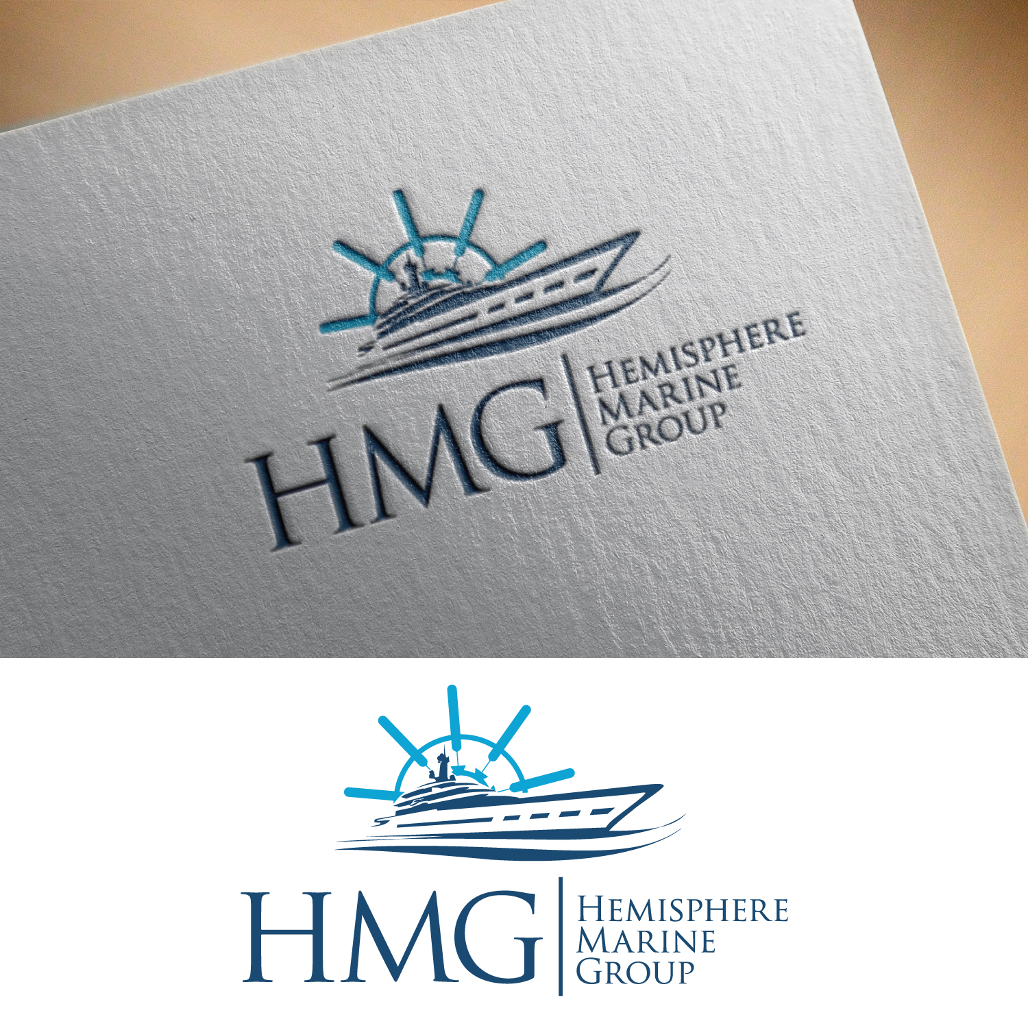 Logo Design by GODDREAMCREATION for Hemisphere Marine | Design #26704189