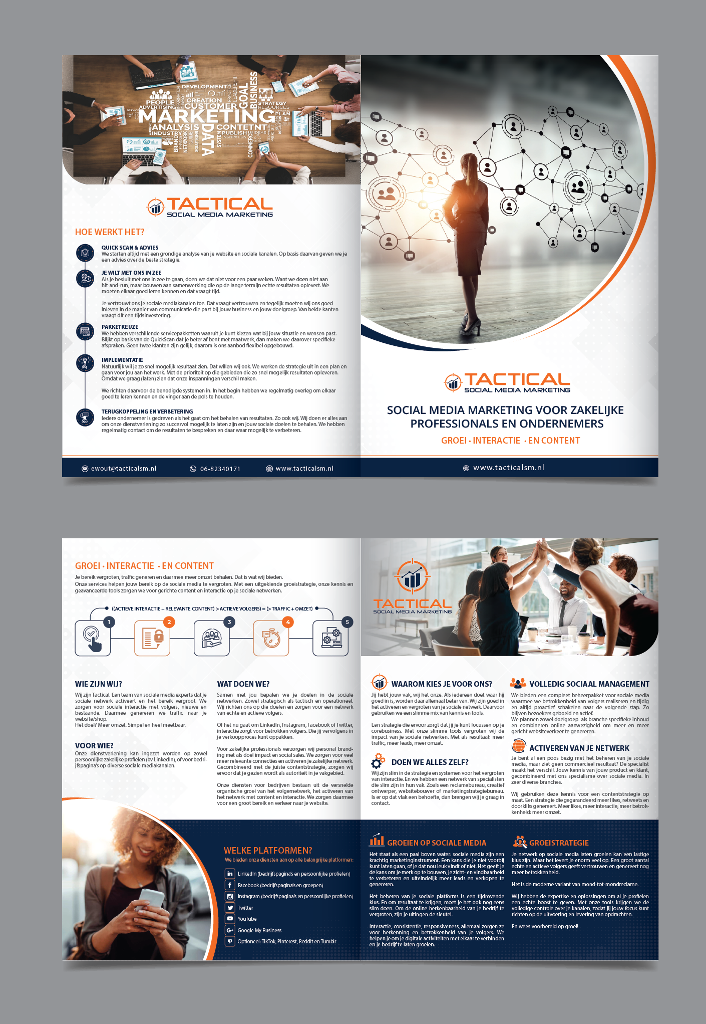 Brochure Design by alex989 for Treehopper b.v. | Design #26706367