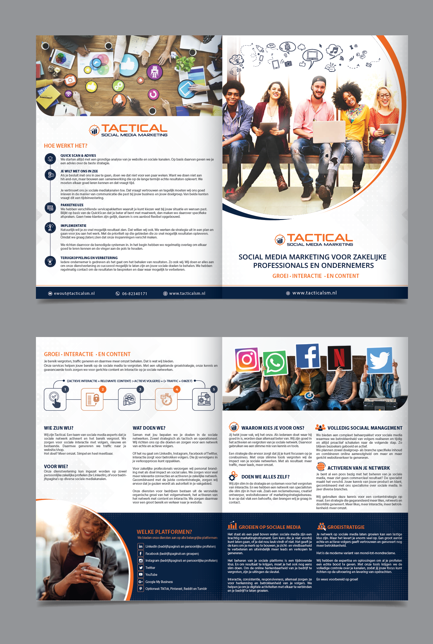 Brochure Design by alex989 for Treehopper b.v. | Design #26706495