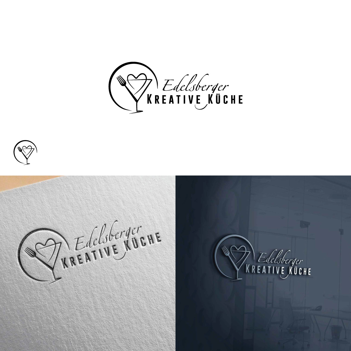 Diseño de Logo por Magic of Art para Edelsberger Kreative Küche  | Diseño #26727001