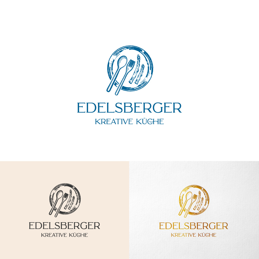 Logo Design by Amethystica for Edelsberger Kreative Küche  | Design #26726251