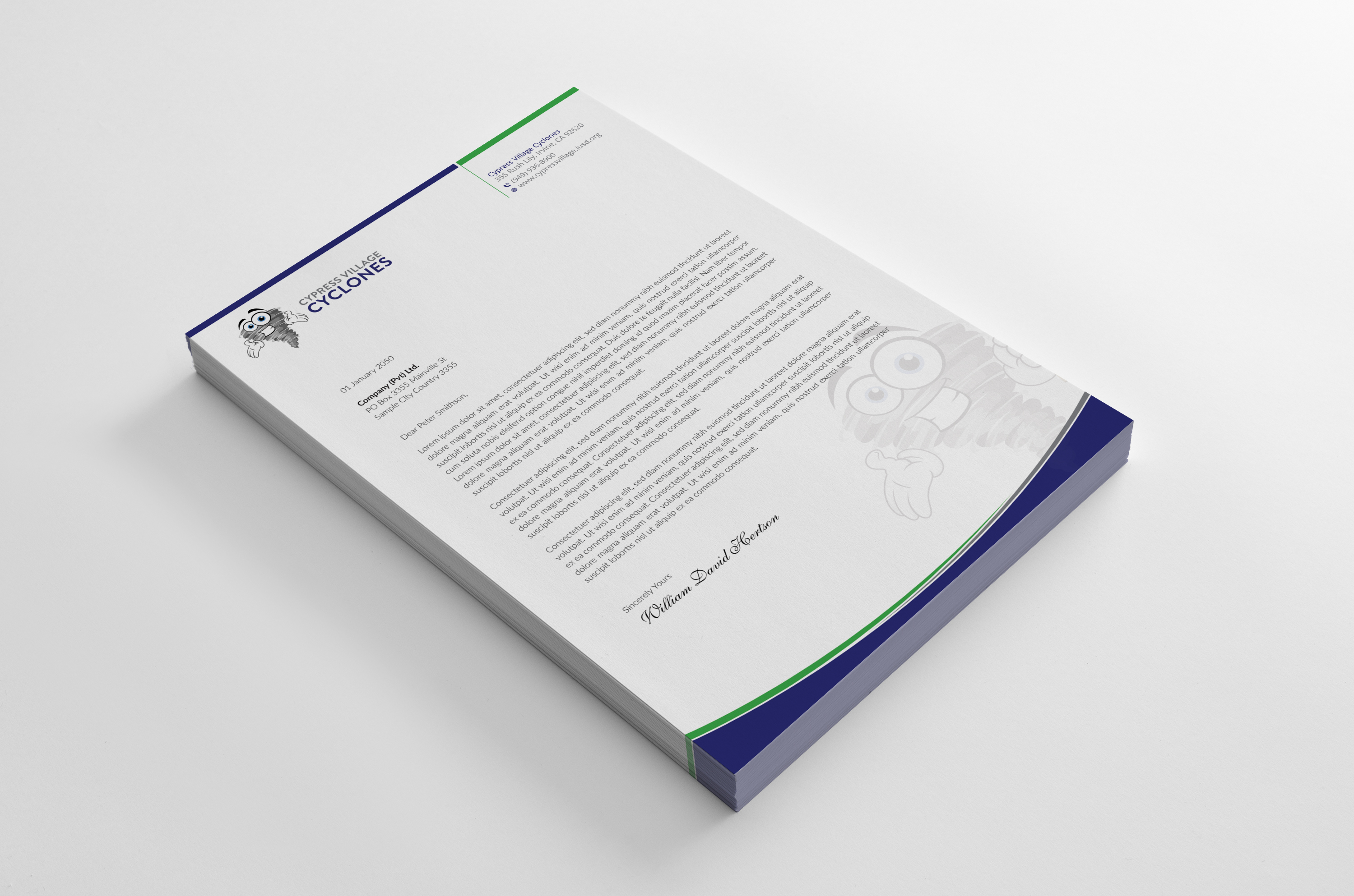 Letterhead Design by OxonoArt for this project | Design #26727658