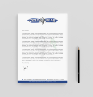 Cypress Village Elementary School Letterhead | Briefkopf-Design von R.design