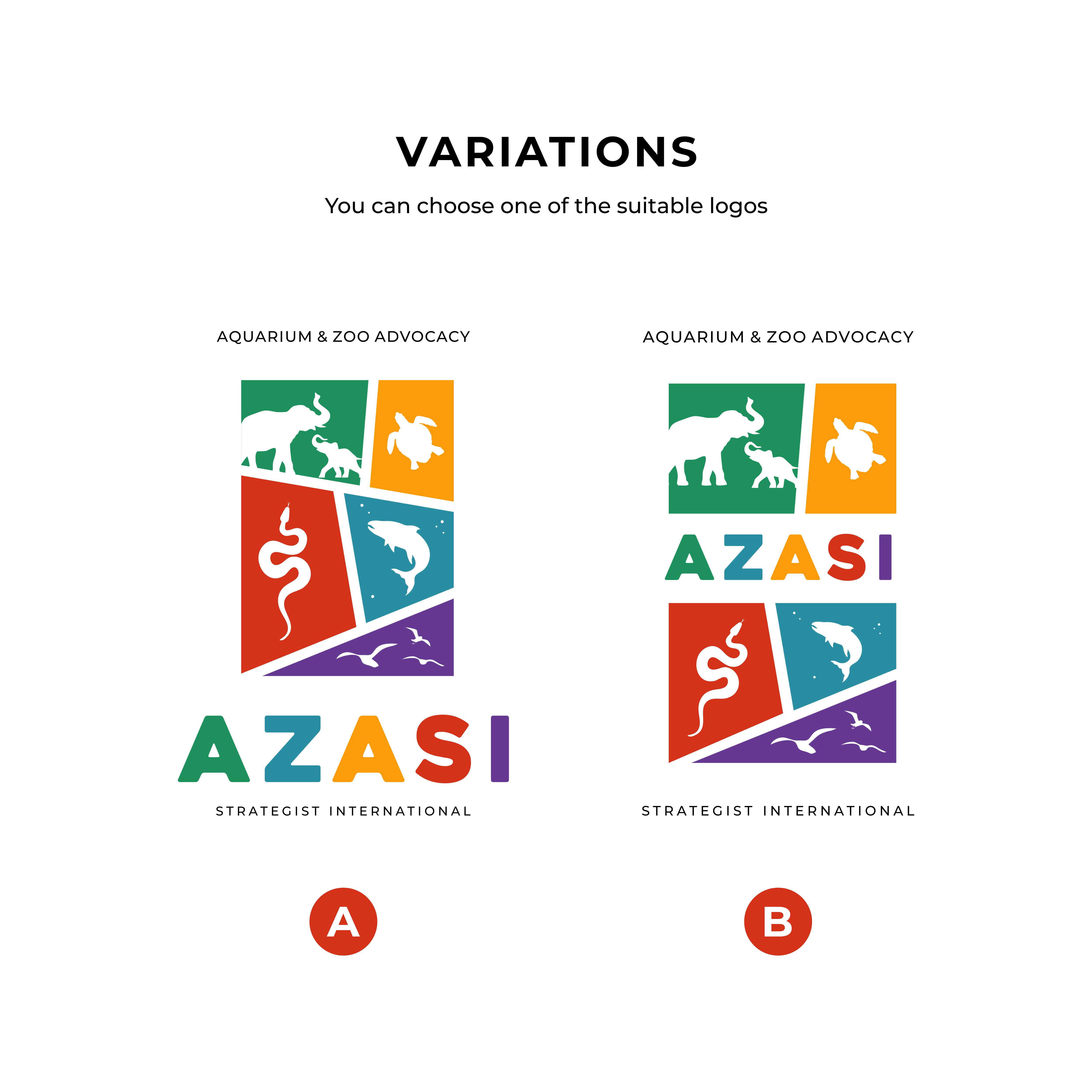 Logo-Design von Zimo Design für Aquarium & Zoo Advocacy and Strategies International | Design #26739831