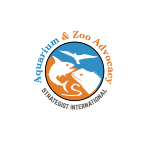 Above the logo Aquarium & Zoo Advocacy.  Below the logo Strategist International.  Across the logo AZASI. | Logo-Design von NILDesigns