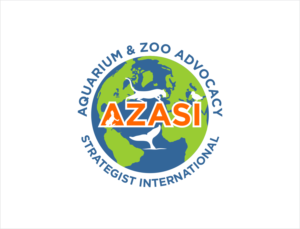 Above the logo Aquarium & Zoo Advocacy.  Below the logo Strategist International.  Across the logo AZASI. | Diseño de Logo por BNdesigner