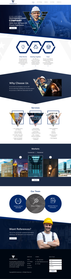 Purple Heart Veteran Owned Telecommunications Company | Web Design par sai.designer87