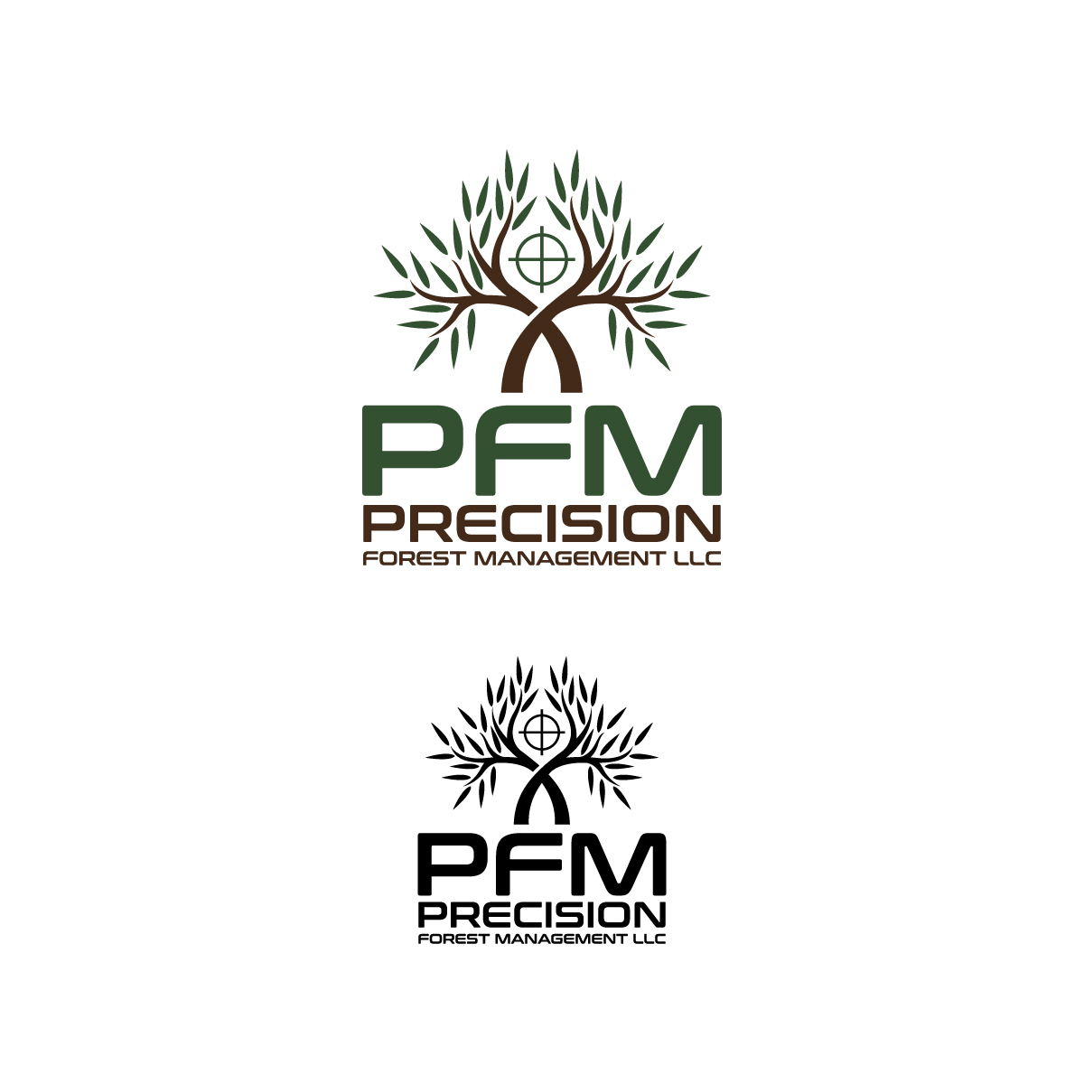 Logo Design by Graphic Bricks for Precision Forest Management  | Design #26706822