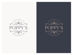 Poppy's or Poppy's French Bistro | Logo Design by wonderland