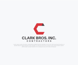 Clark Bros. Inc. Contractors | Logo Design by TrisDesign