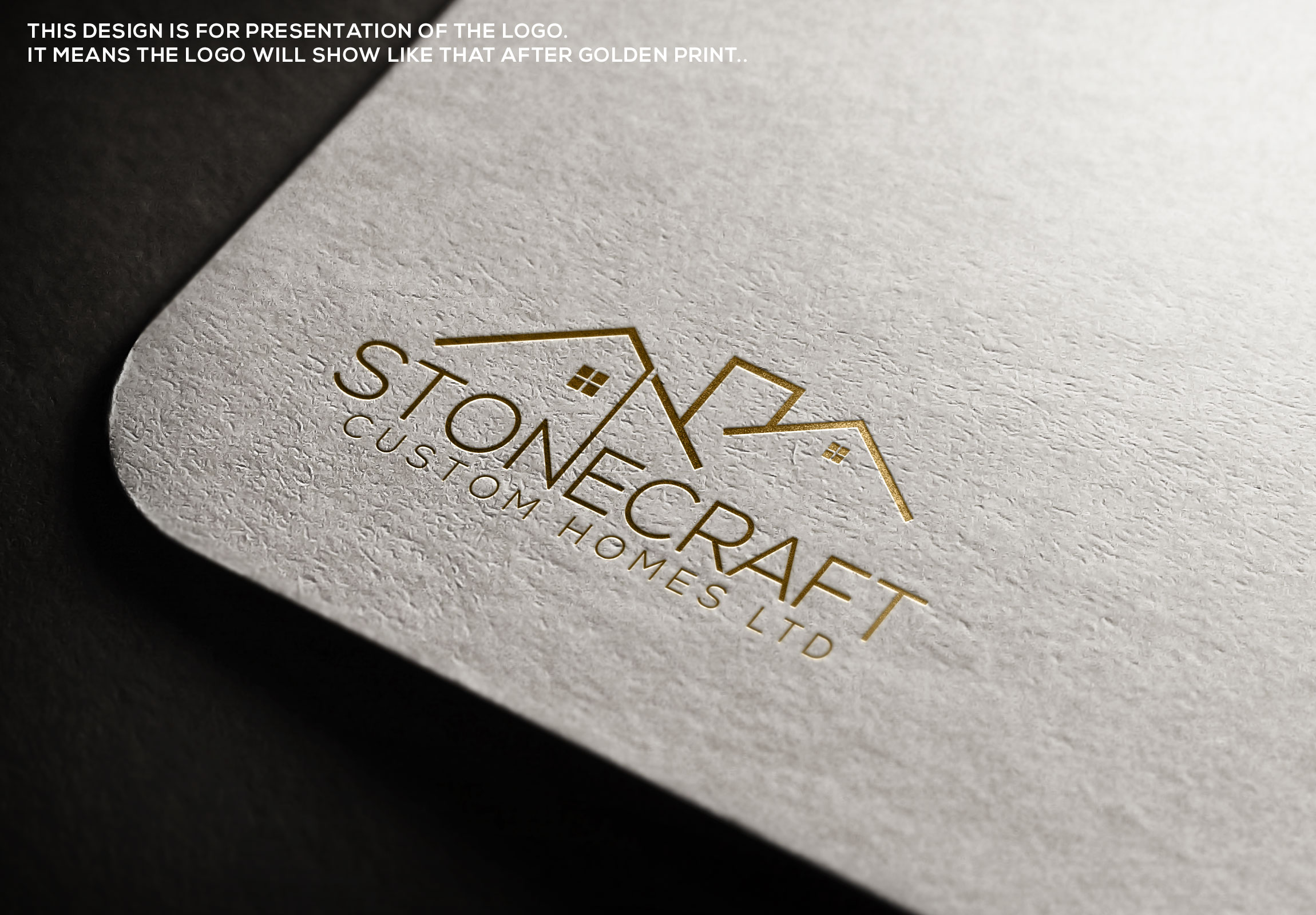Logo Design by Jennifer© for Stonecraft Custom Homes LTD. | Design: #26703993