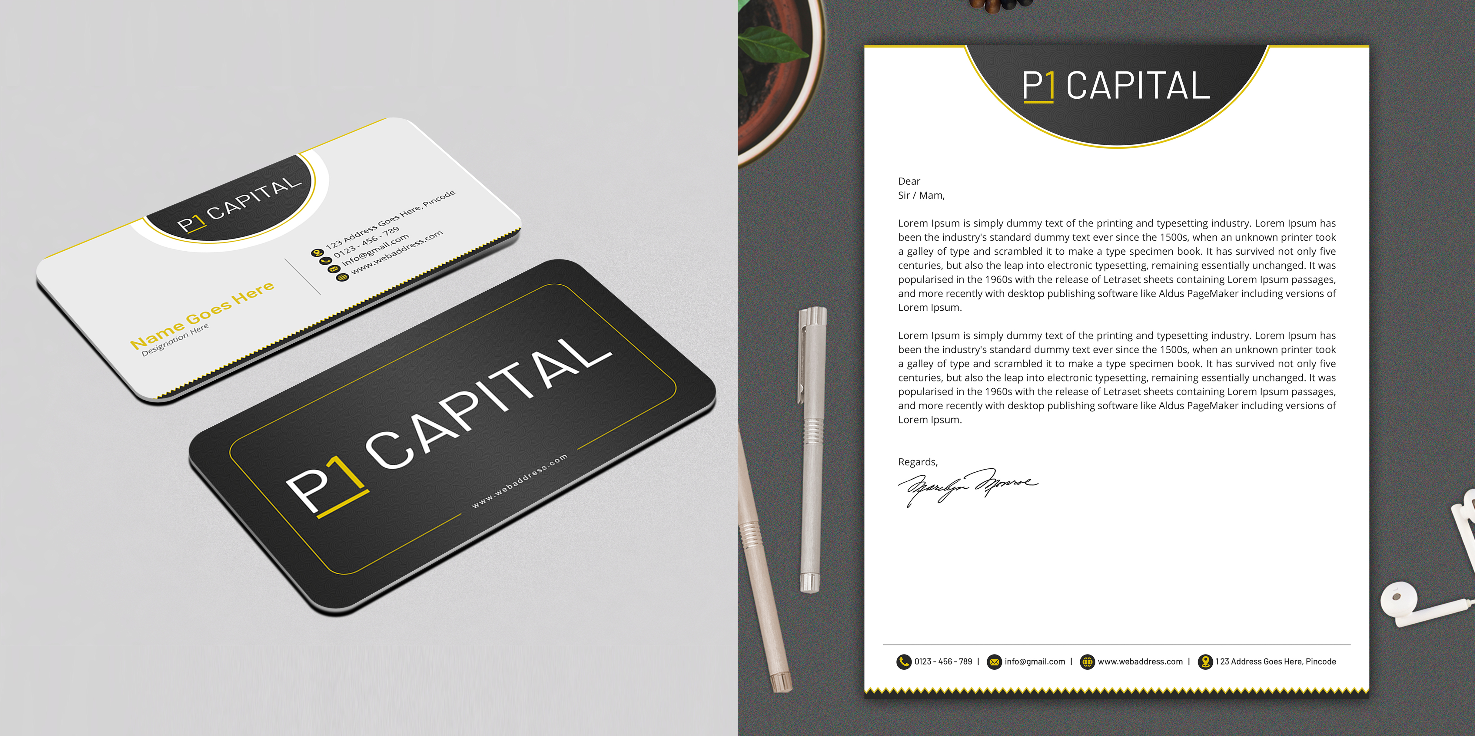 Grafik-Design von Graphic Gallery für P1 Capital | Design #26807713