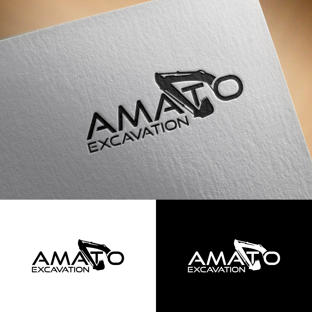 Logo Design by cahngevape for Amato Excavation  | Design #26708607