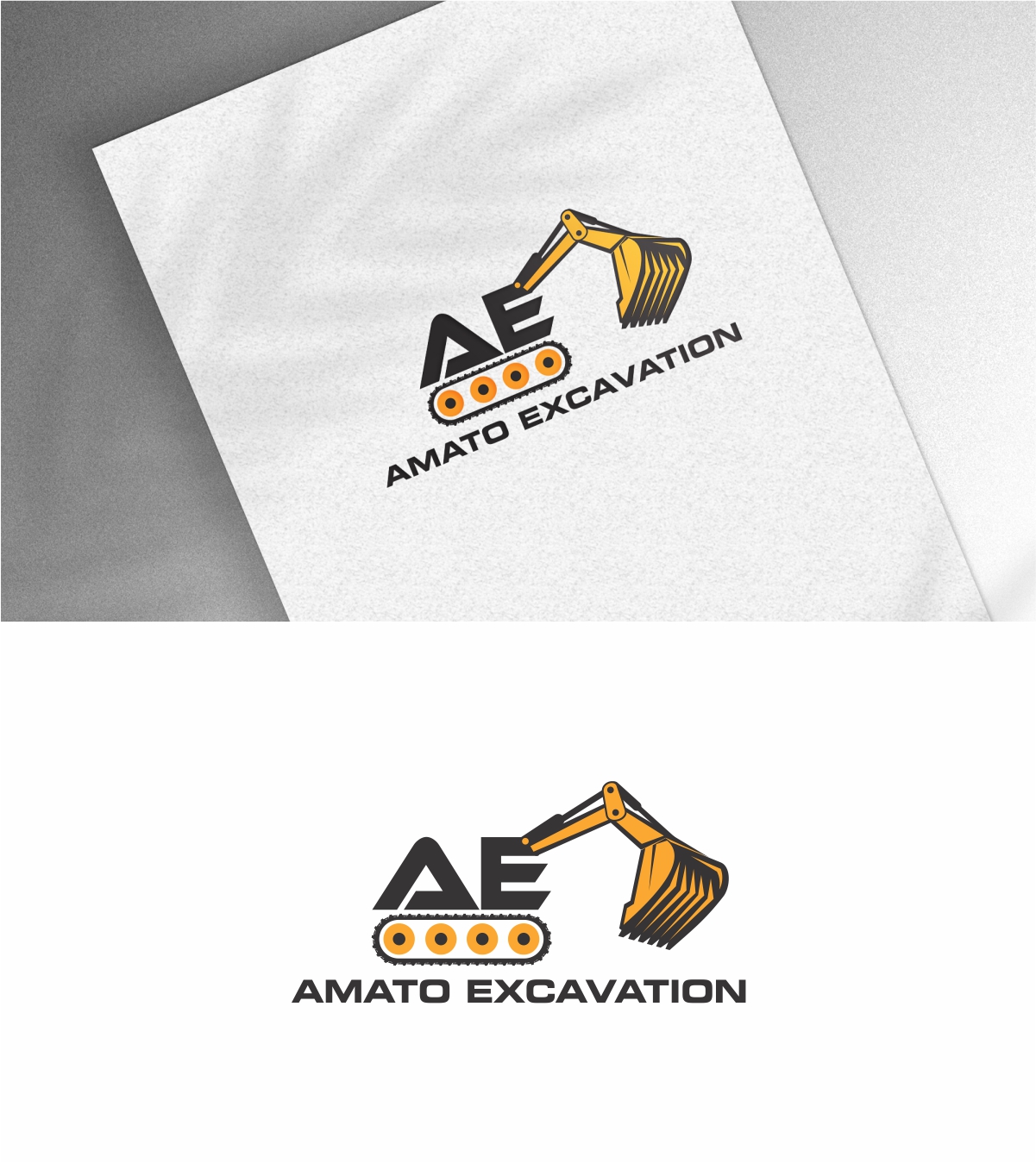 Logo Design by Dave Paresh for Amato Excavation  | Design #26711878