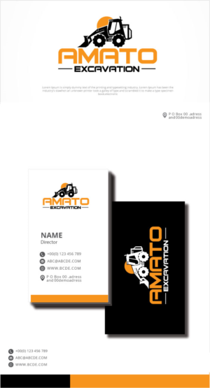 Logo Design by graphicevolution for Amato Excavation  | Design: #26707222