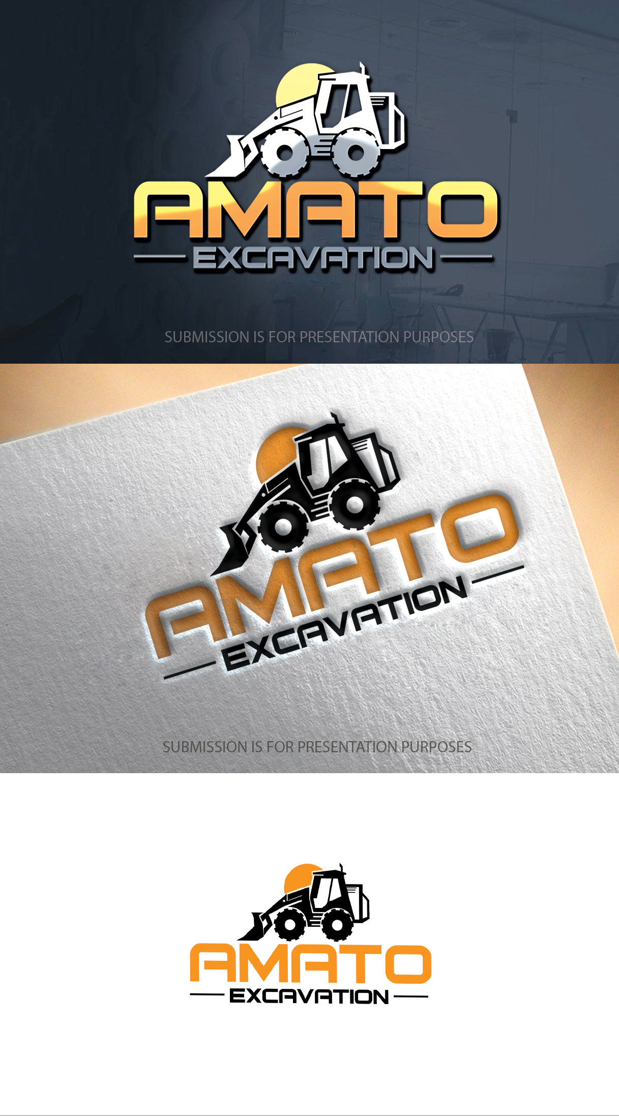 Logo Design by graphicevolution for Amato Excavation  | Design #26707223
