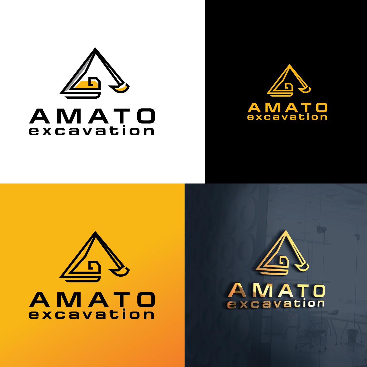 Logo Design by sibram designer for Amato Excavation  | Design #26733442
