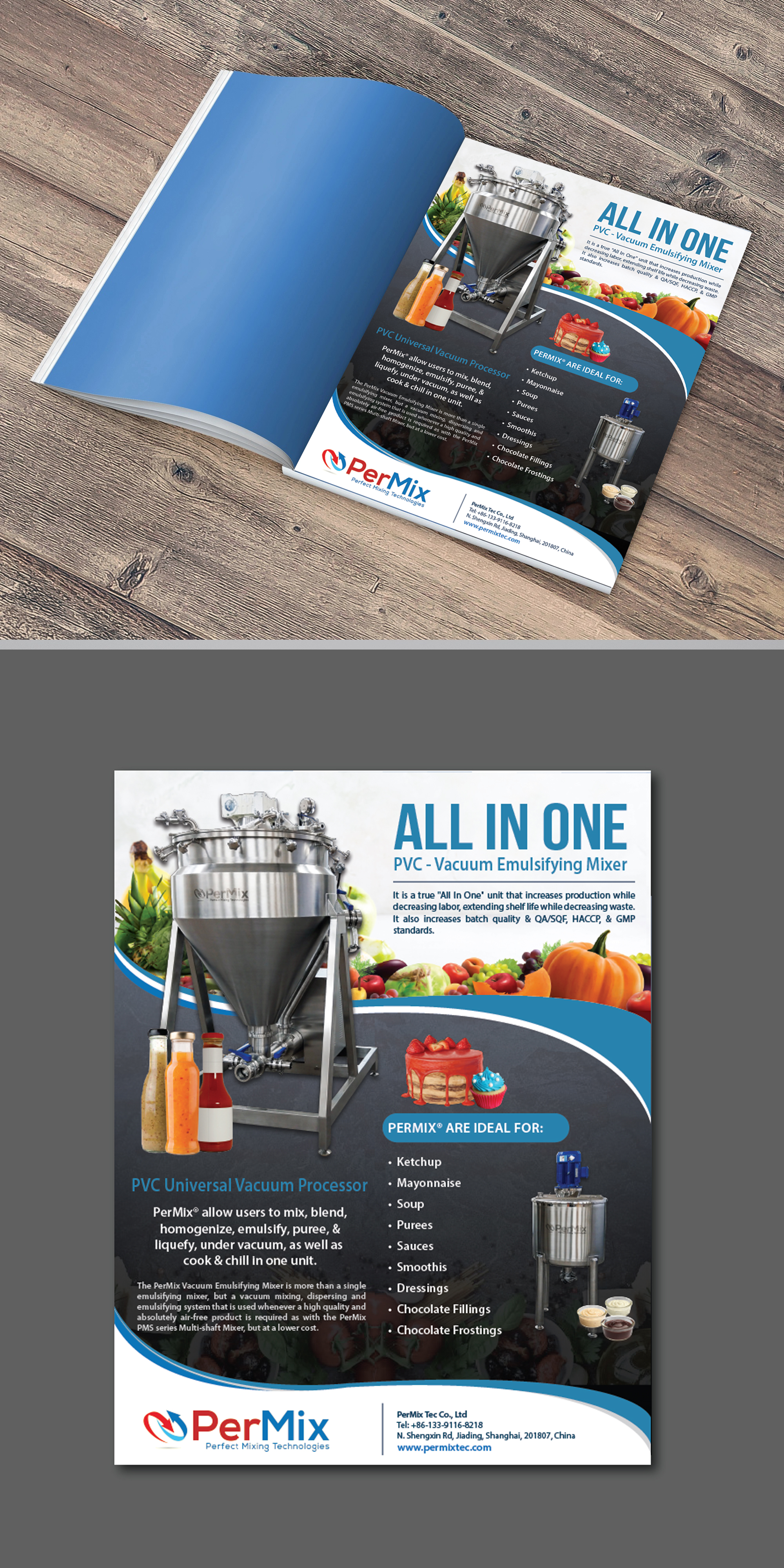Advertisement Design by alex989 for PerMix North America | Design #26725616
