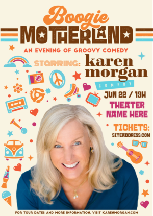 We need a groovy retro poster for a comedy show called Boogie Motherland :) | Poster Design by luiz otavio I DESIGN