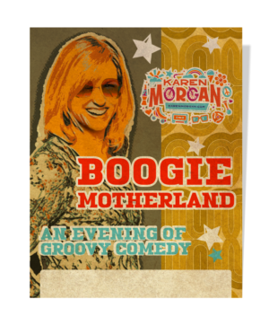 We need a groovy retro poster for a comedy show called Boogie Motherland :) | Poster Design by elveneclipse