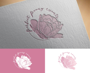 Either the initials or spelled out with a peony flower incorporated in it somehow | Logo Design by vta