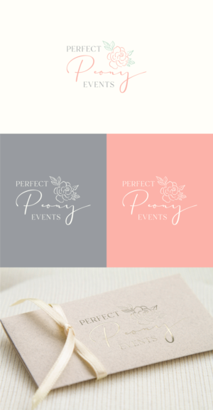 Either the initials or spelled out with a peony flower incorporated in it somehow | Logo Design by ACK Design
