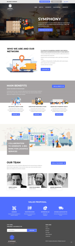 Web Design by pb for Conciencia Logística | Design: #26713539
