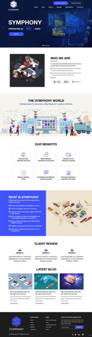 Web Design by pb for Conciencia Logística | Design #26732876