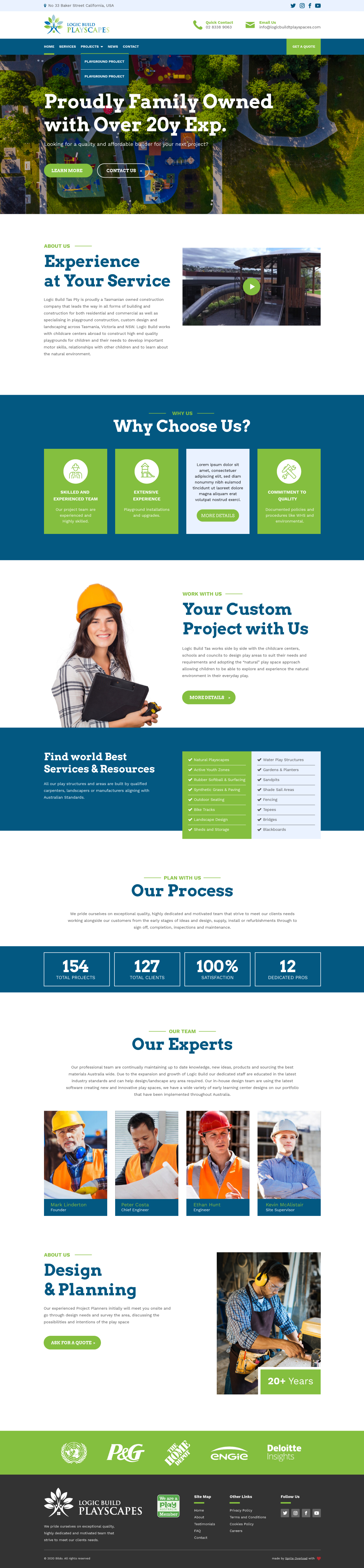Web Design by blice_one for Logic Build Playscapes  | Design #26716210