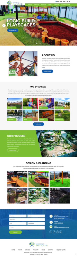 Web Design by pb for Logic Build Playscapes  | Design: #26713502