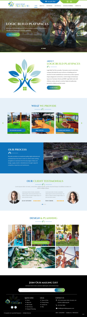Web Design by pb for Logic Build Playscapes  | Design: #26713505