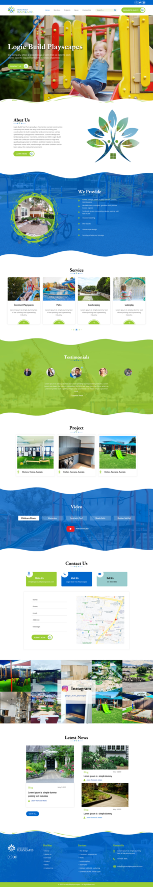 Web Design by rightway for Logic Build Playscapes  | Design: #26715351