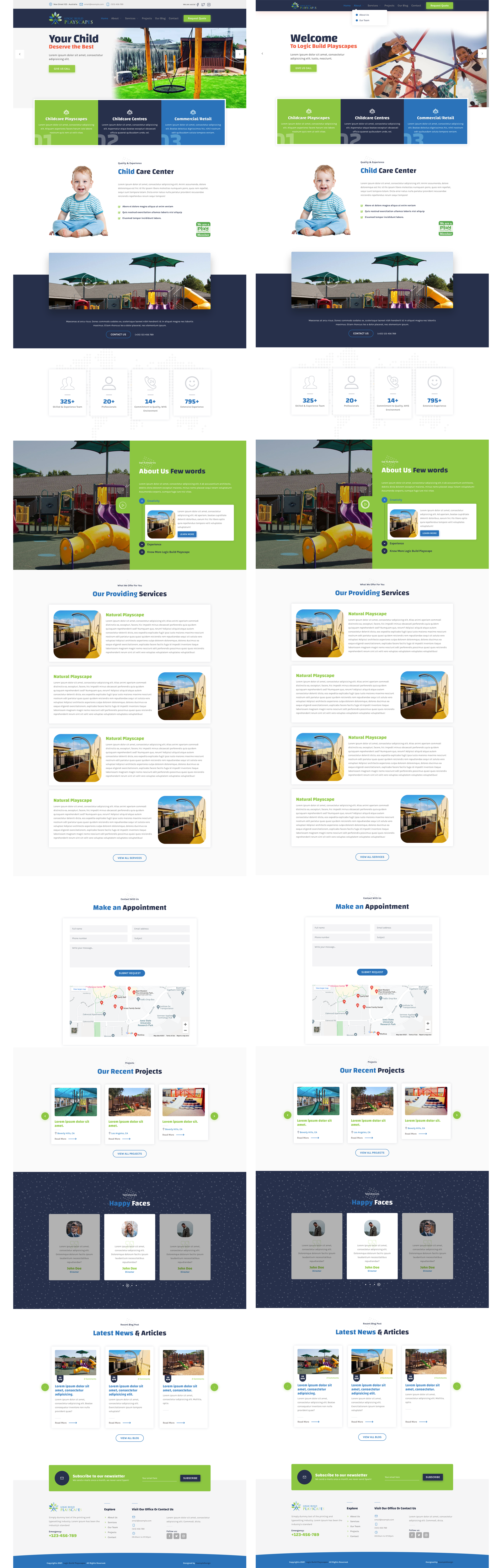 Web Design by Robook for Logic Build Playscapes  | Design #26721611