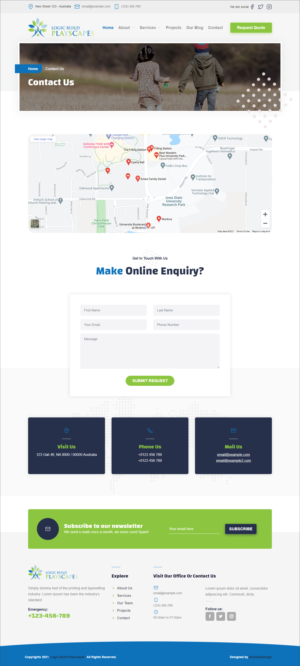 Web Design by Robook for Logic Build Playscapes  | Design: #26738943