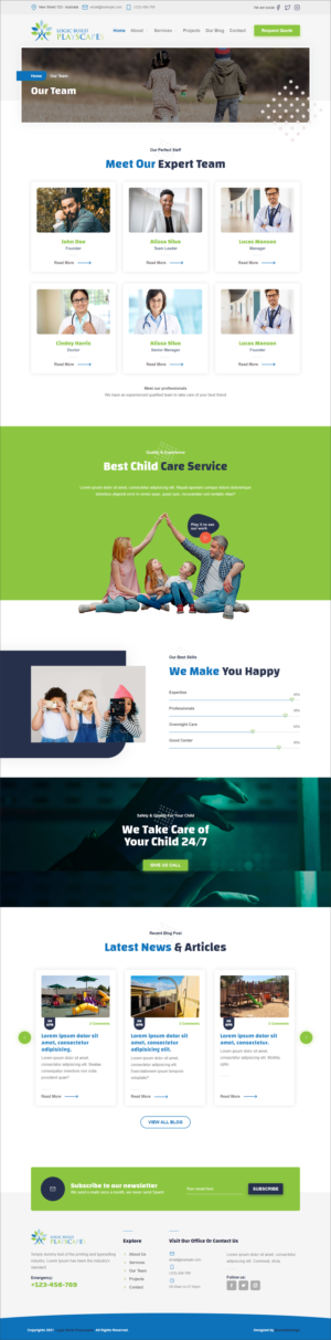 Web Design by Robook for Logic Build Playscapes  | Design: #26738967
