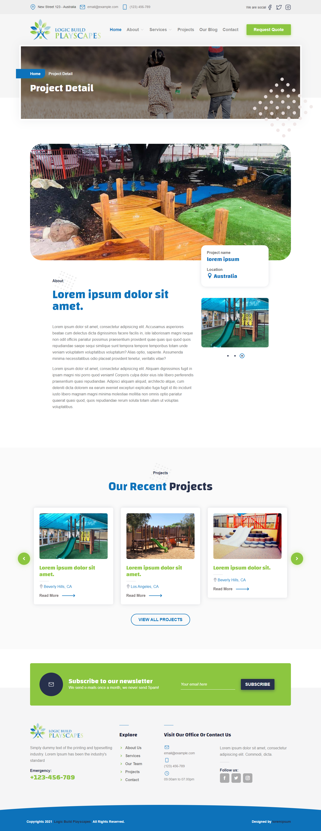 Web-Design von Robook für Logic Build Playscapes  | Design #26738971
