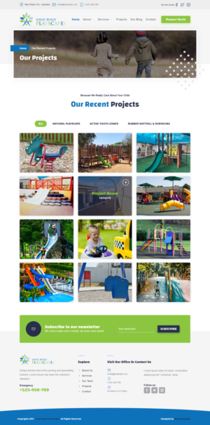 Web Design by Robook for Logic Build Playscapes  | Design: #26738974