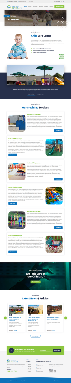 Web Design by Robook for Logic Build Playscapes  | Design: #26738985