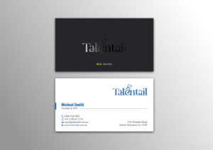 Visitenkarten-Design von Alaminenterprise für Australia Talentail Pty Ltd | Design: #26710103