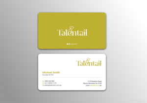 Visitenkarten-Design von Alaminenterprise für Australia Talentail Pty Ltd | Design: #26710160