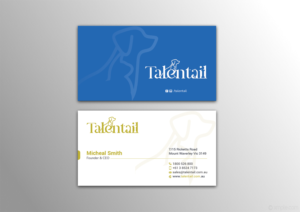 Visitenkarten-Design von Alaminenterprise für Australia Talentail Pty Ltd | Design: #26710199