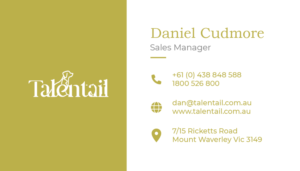 Business Card Design by nathanaelpeter for Australia Talentail Pty Ltd | Design: #26725354