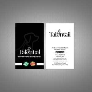 Business Card Design by Creations Box 2015 for Australia Talentail Pty Ltd | Design: #26712331