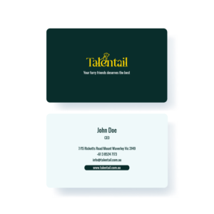 Visitenkarten-Design von DesignSiZ für Australia Talentail Pty Ltd | Design: #26725602