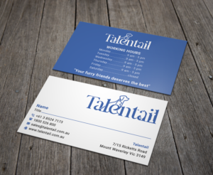 Visitenkarten-Design von B. M. BILLAL HOSSAIN für Australia Talentail Pty Ltd | Design: #26717027