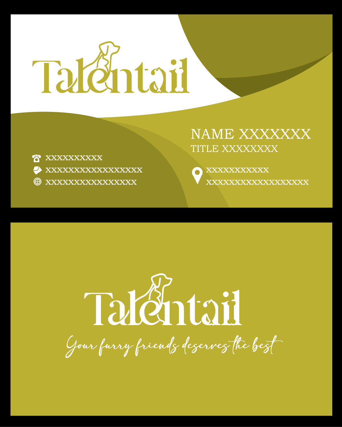Business Card Design by geni for Australia Talentail Pty Ltd | Design #26720744