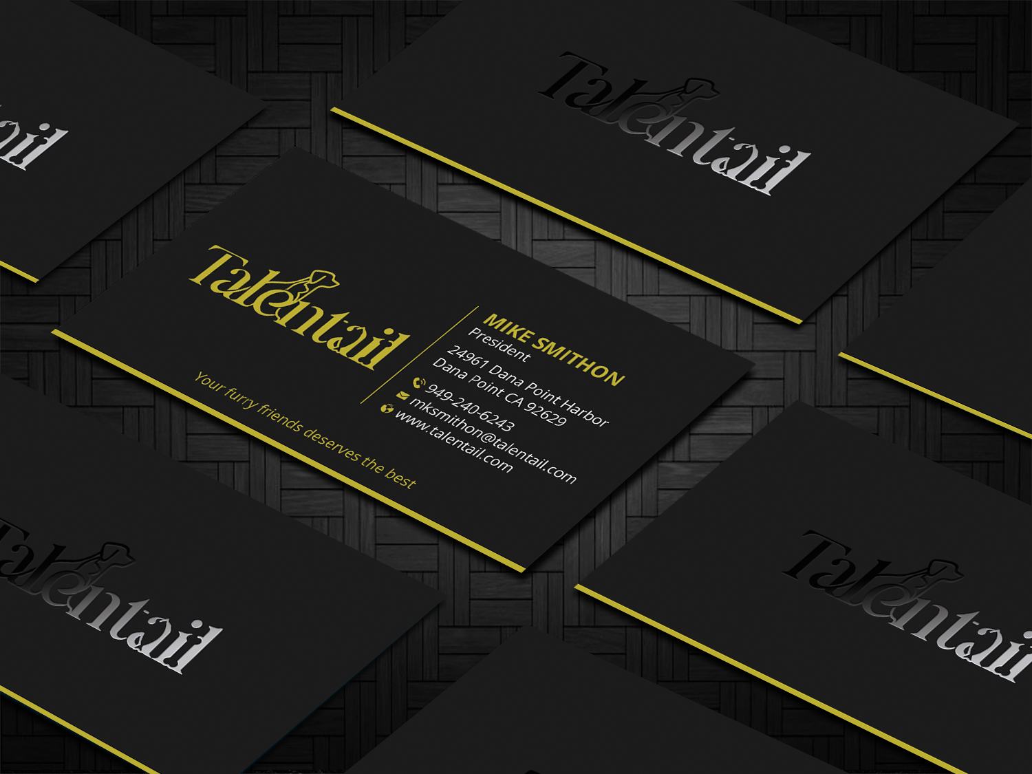 Visitenkarten-Design von DesignShout für Australia Talentail Pty Ltd | Design #26715618