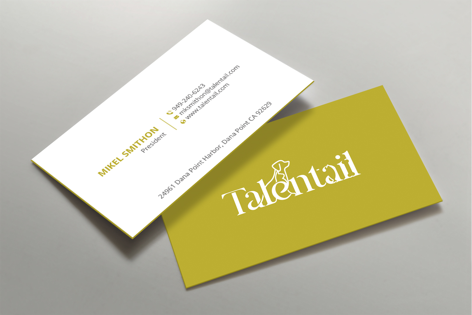 Visitenkarten-Design von DesignShout für Australia Talentail Pty Ltd | Design #26715663